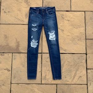 Dark Wash Tipped Jeans